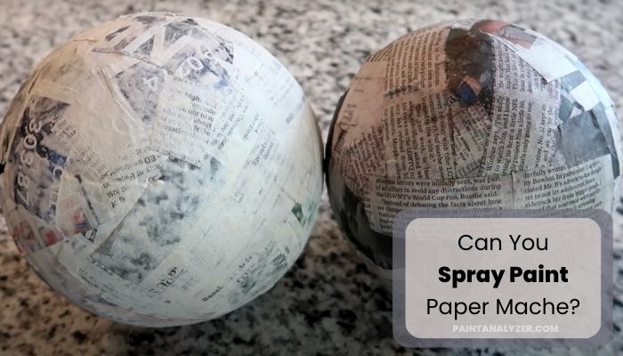 Can You Spray Paint Paper Mache