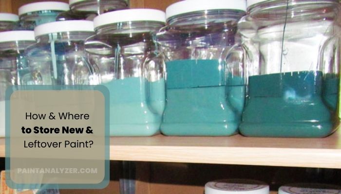 How & Where to Store New & Leftover Paint?