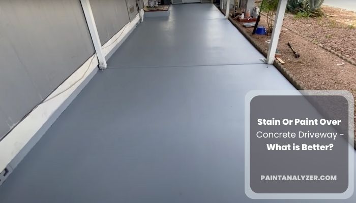 Stain Or Paint Over Concrete Driveway - What is Better?