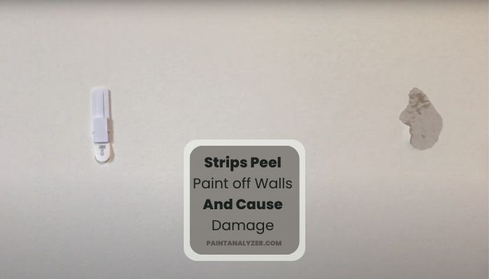Strips Peel Paint off Walls And Cause Damage