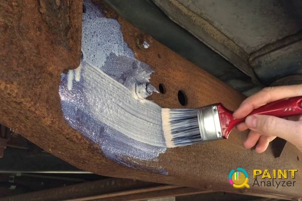 What type of paint should you use on rusted metal