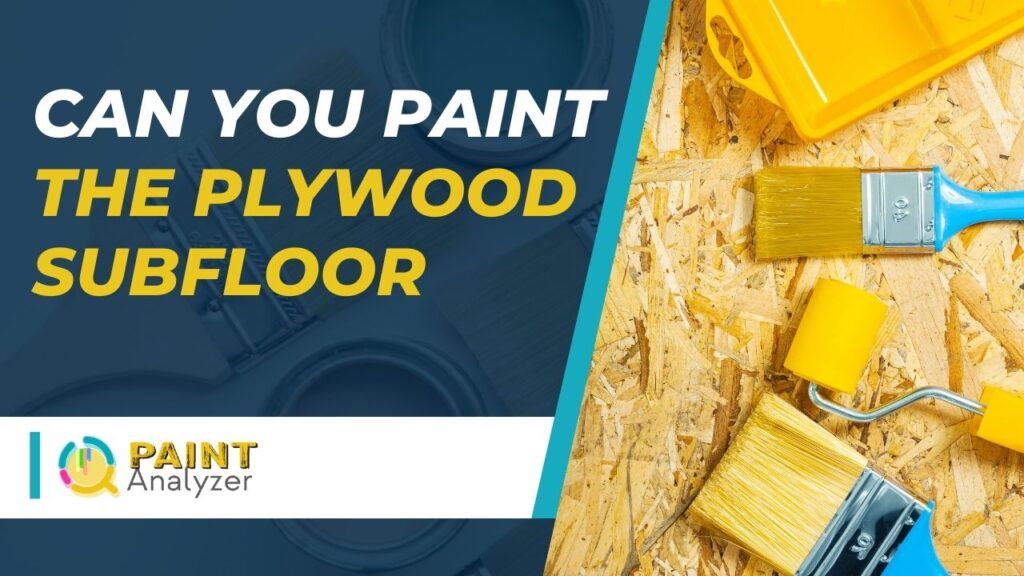 Can You Paint The Plywood Subfloor